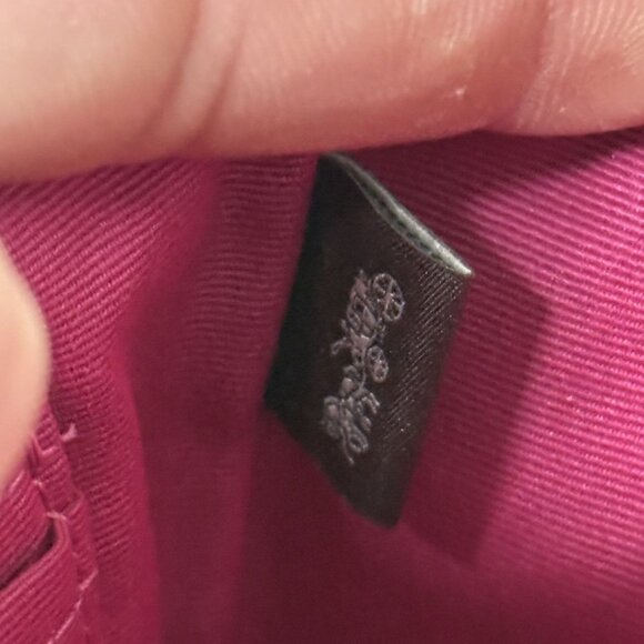 Wallet Coach Wallet Brown & Pink Monogram Canvas Leather - Picture 7 of 12